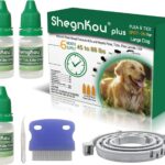Natural Flea & Tick Treatment for Large Dogs (45-88 lbs) | 6-Month Protection + Free Tools | Vet-Reviewed Formula