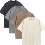KEEPSHOWING Mens Oversized T Shirts Acid Wash Loose Fit Vintage Washed Tee Shirt Short Sleeve Streetwear Casual T-Shirts