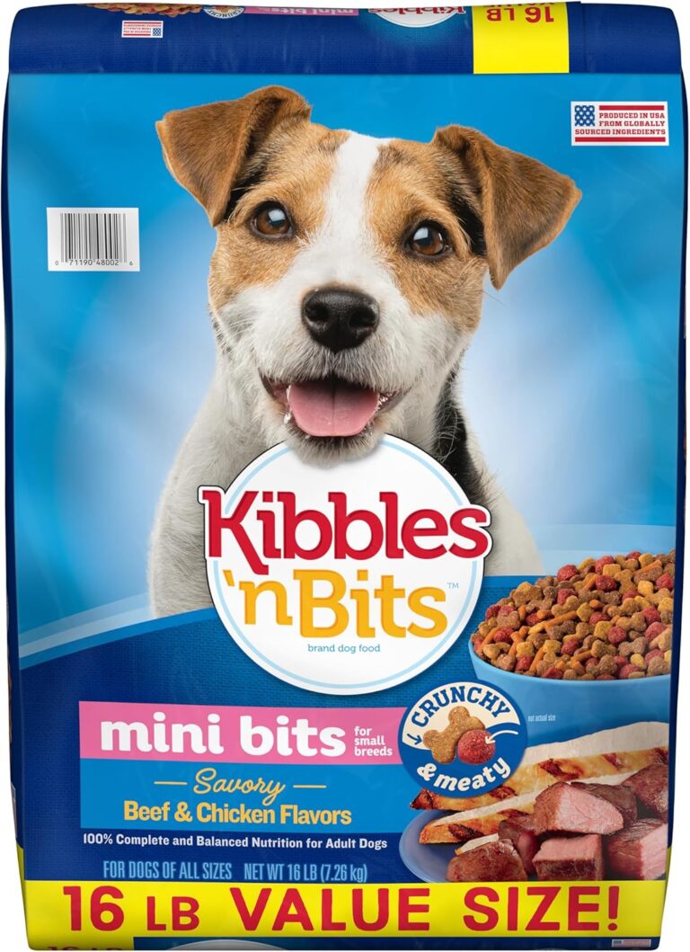 Kibbles 'N Bits Small Breed Mini Bits Savory Beef & Chicken Flavors Dog Food, 16-Pound(Pack of 1)