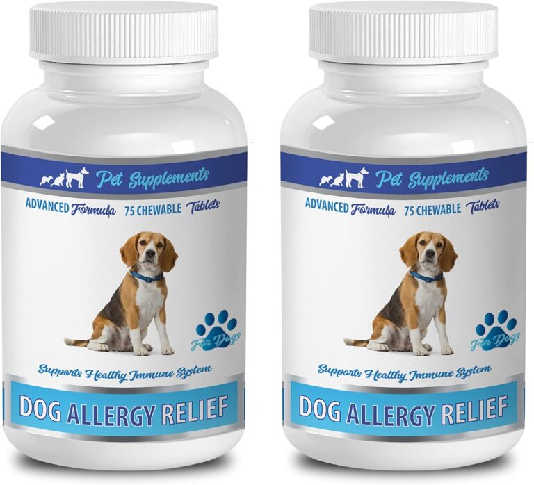 Dog Immune Vitamins - Natural Dog Allergy Relief - Supports Healthy Immune System - CHEWABLE - quercetin Dogs - 2 Bottle (150 Chews)