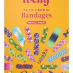 Welly Bravery Badge Value Pack | Adhesive Flexible Fabric Bandages | Assorted Shapes and Patterns for Minor Cuts, Scrapes, and Wounds - 100 Count