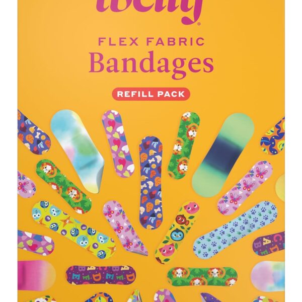 Welly Bravery Badge Value Pack | Adhesive Flexible Fabric Bandages | Assorted Shapes and Patterns for Minor Cuts, Scrapes, and Wounds - 100 Count