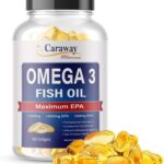 Omega 3 Fish Oil 2,000mg- Pharmaceutical Grade. 1000mg EPA 500mg DHA. Burpless Capsules with No Fishy Aftertaste. All Natural, Organic, Non GMO, Gluten Free for Men & Women.