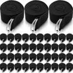 Leyndo Yoga Strap Stretching Pilates Exercise Adjustable Straps 6 ft Non Elastic Yoga Belt with Adjustable D Ring Buckle for Pilates Gym Workouts Fitness