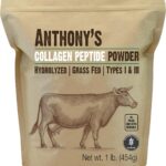 Anthony's Collagen Peptide Powder, 1 lb, Pure Hydrolyzed, Gluten Free, Keto and Paleo Friendly, Grass Fed, Unflavored, Non GMO