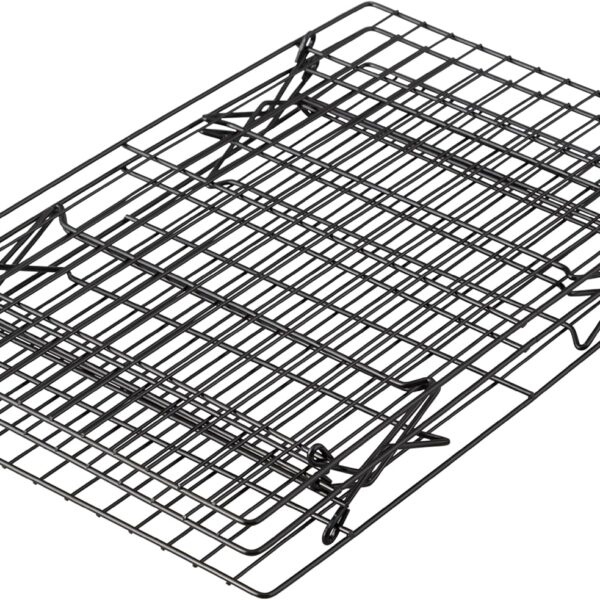 Wilton Excelle Elite 3-Tier Cooling Rack for Cookies, Cake and More - Cool Batches of Cookies, Cake Layers or Finger Foods, Black