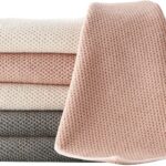 Barista Towel 6 Pack, Extra Thick Microfiber Coffee Cleaning Cloths, Espresso Machine Accessories for Coffee Bar, Steam Wand, Countertop, Milk Frother, 12x12