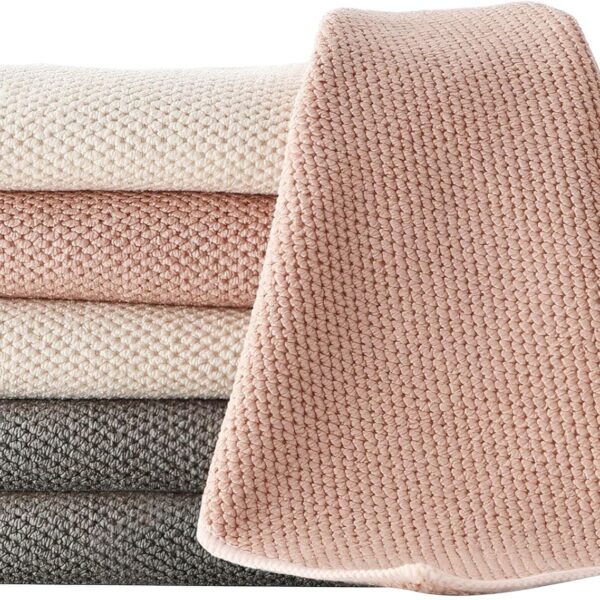 Barista Towel 6 Pack, Extra Thick Microfiber Coffee Cleaning Cloths, Espresso Machine Accessories for Coffee Bar, Steam Wand, Countertop, Milk Frother, 12x12