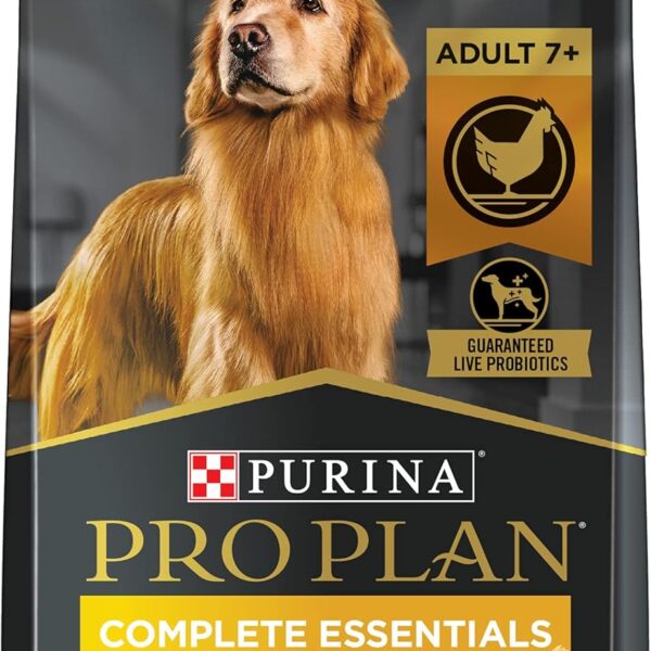 Purina Pro Plan Senior Dog Food With Probiotics for Dogs, Shredded Blend Chicken & Rice Formula - 34 lb. Bag