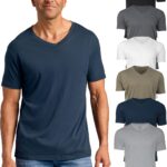 True Classic Mens V Neck T Shirts  Cotton V Neck Shirts for Men, V-Neck Mens T-Shirts and Undershirts for Men Pack/Singles