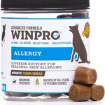 WINPRO Allergy Chews  Plasma-Powered Formula for Dog Seasonal Allergy Support  Grain-Free, Natural Blood Protein Supplements  60 Soft Chews