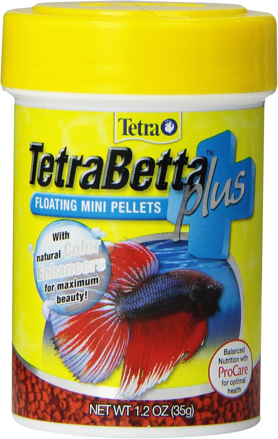 TetraBetta PLUS Floating Mini Pellets, Fish Food With Natural Color Enhancer, 1.2 ounces TetraBetta PLUS Floating Mini Pellets, Fish Food With Natural Color Enhancer, 1.2 ounces