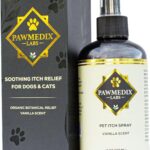 Hot Spot Treatment Spray for Dogs & Cats  Anti Itch Relief for Dog Skin Irritation, Hot Spots, Allergies & Dry Skin  Lick-Safe, Plant-Based Formula with Oat, Aloe & Chamomile  Vanilla Scented, 8oz
