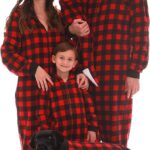 #followme Matching Adult Onesie for Family, Couples, Dog and Owner Buffalo Plaid