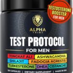 Alpha Tribe Test Protocol - Elite Natural Testosterone for Men | Testosterone Supplement for Men with Ashwagandha & Tongkat Ali (120 Count Pack of 1)