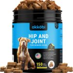 ZENO Glucosamine HCL & Hip and Joint Chews for Dogs - 150 pcs - Advanced Hip and Joint Support for Senior Dogs - with MSM & Green Lipped Mussel - Chicken