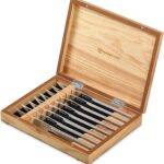 WSTHOF 8-Piece Stainless Mignon Steak Knife Set, Silver