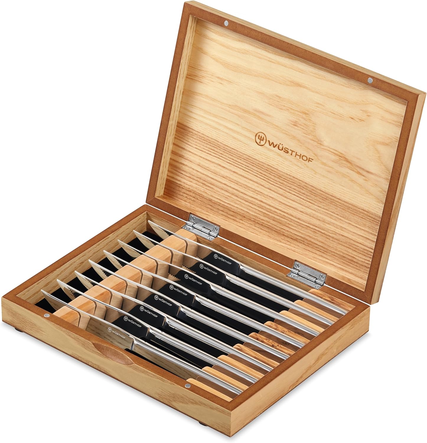 WSTHOF 8-Piece Stainless Mignon Steak Knife Set, Silver WSTHOF 8-Piece Stainless Mignon Steak Knife Set, Silver