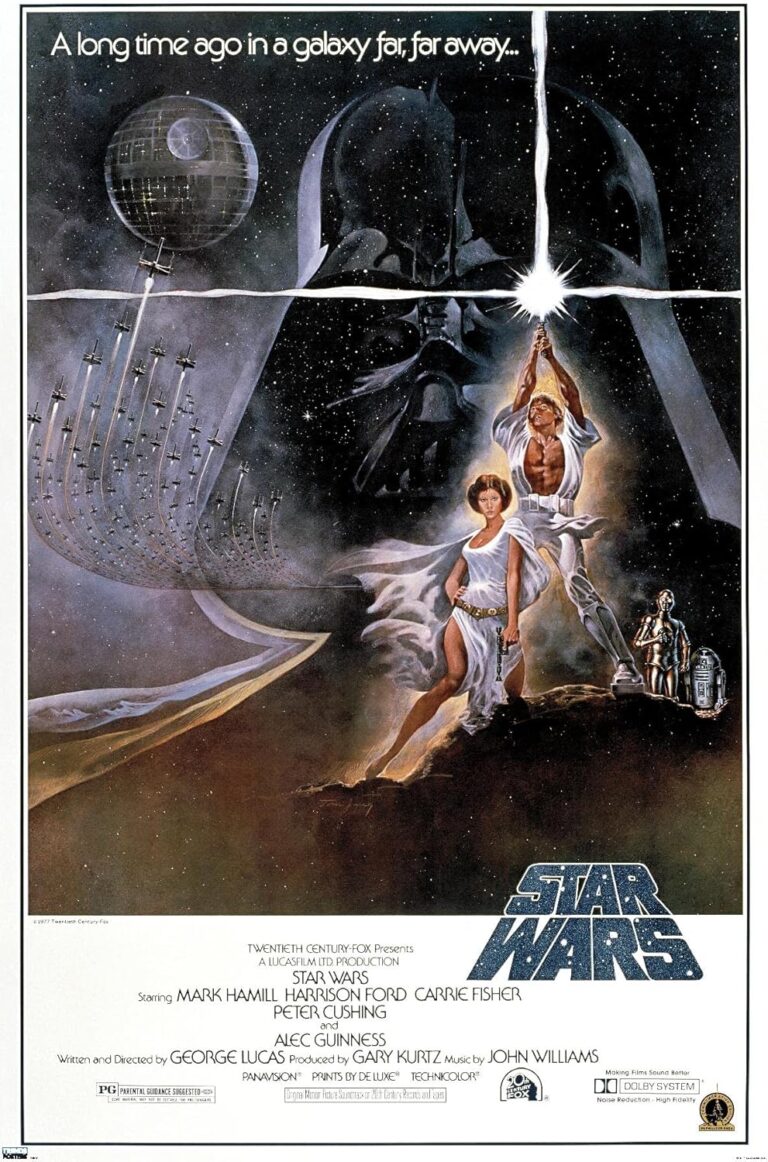 Trends International 24X36 Star Wars: A New Hope - Original One Sheet Wall Poster, 24" x 36", Unframed Version