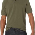Amazon Essentials Men's Regular-Fit Cotton Pique Polo Shirt (Available in Big & Tall)