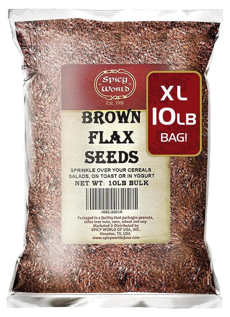 Spicy World Brown Flaxseed, 10 Pound Box
