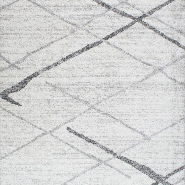 nuLOOM 8x10 Thigpen Contemporary Area Rug, Grey, Abstract Lines, Non-Slip Backing, Stain Resistant, For Bedroom, Dining Room, Living Room, Hallway, Office, Kitchen, Entryway