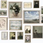 97 Decor LARGE 11x14 Vintage Wall Art Prints - Farmhouse French Country Decor For Bedroom, Botanical Posters Landscape Paintings Gallery Wall Prints For Home (Unframed)