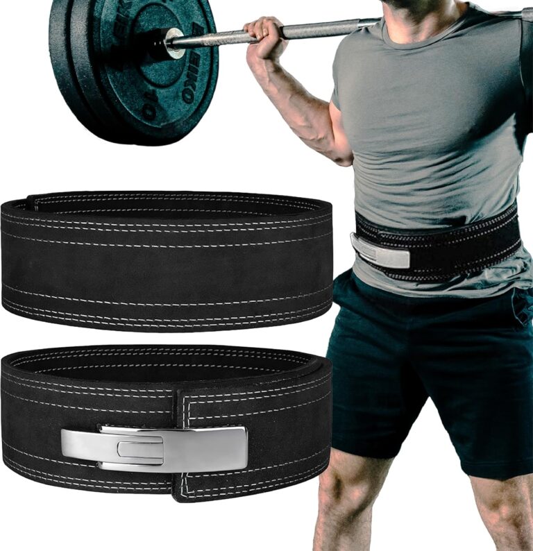 Hawk Sports Weightlifting Belt for Men and Women, Black 10mm Thick, 4-Inch Wide Lever Belt for Safely Increasing Weight and Lifting Power for Deadlifts, Squats, and Other Workouts