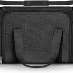 Airline Approved Medium Pet Carrier for Cats & Dogs  Foldable Dog Bag with Soft Mat, Breathable Mesh Windows, Travel-Ready Cat Carrier (Up to 15 lbs, Black)