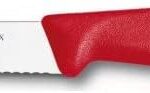 Victorinox 4 Inch Swiss Classic Paring Knife with Serrated Edge, Spear Point, Red