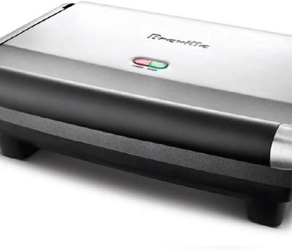 Breville BSG520XL Panini Duo Nonstick Sandwich Maker Press, 2 Slice, Brushed Stainless Steel