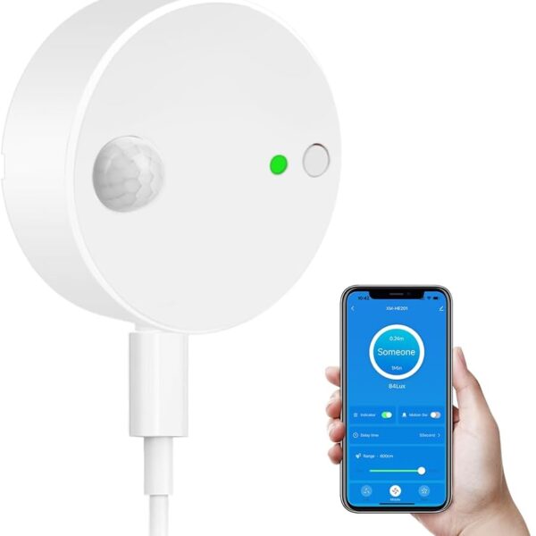 Smart Motion Sensor, Tuya App Control, 24G Radar Detector, Human Body Presence Detection, Not Alexa Compatible