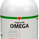Vetoquinol Triglyceride Liquid Omega 3 Supplement for Dogs and Cats, Liquid Fish Oil Supplement with EPA and DHA, Promotes Skin, Coat, Joint, and Immune Health, Omega 3 Fish Oil for Dogs and Cats, 8oz