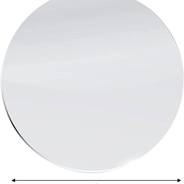 DARENYI 8 inch Glass Round Mirror Circle Wall Mounted for Bathroom, Living Room, Home Decor, Small Round Mirror Plate Trays for Wedding Table Centerpieces