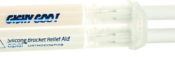 Gishy Goo! Dental Wax Replacements for Orthodontics. Pain Relief, Bubblegum Flavor and Unnoticeable Tooth Colors, 1 Patient Syringe Kit from Ultradent