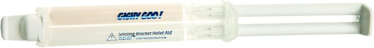 Gishy Goo! Dental Wax Replacements for Orthodontics. Pain Relief, Bubblegum Flavor and Unnoticeable Tooth Colors, 1 Patient Syringe Kit from Ultradent