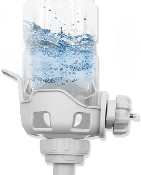 Vannon Rabbit Water Bottle for Cage, Top Fill 34oz Bunny Water Bottle No Drip Automatic Water Dispenser for Dog, Rabbit, Guinea Pig & Small Animals Hanging Cage Water Bottle