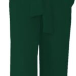 Womens Sleeveless Belted High Waist Wide Leg Jumpsuits with Pockets