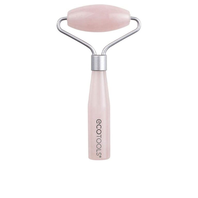 EcoTools Mini Rose Quartz Facial Roller with 100% Rose Quartz (Pack of 1)