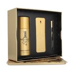 Paco Rabanne One Million 3-Piece Gift Set for Men, (3.4 Oz Eau De Toilette Spray + 5.1 Oz Deodorant Spray + 0.33 Oz Travel Spray)