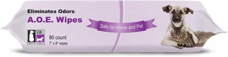 Thornell Animal Odor Eliminator Cat and Dog Wipes (80 Wipes) - All Purpose Deodorizing Pet Wipes - Pet Odor Eliminator for Pet, Kennels, Cages  Pet Deodorizing Wipes w/ Safe, Non-Enzymatic Formula