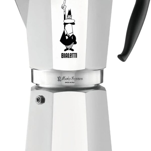 Bialetti - Moka Express: Iconic Stovetop Espresso Maker, Makes Real Italian Coffee, Moka Pot 18 Cups (27 Oz - 810 Ml), Aluminium, Silver
