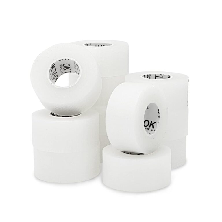OK TAPE OKPore Transparent Medical Tape (Pack of 12) - First Aid Surgical Tape Hypoallergenic and Breathable for Wound Dressing Care, Latex Free, 1in x 10yds