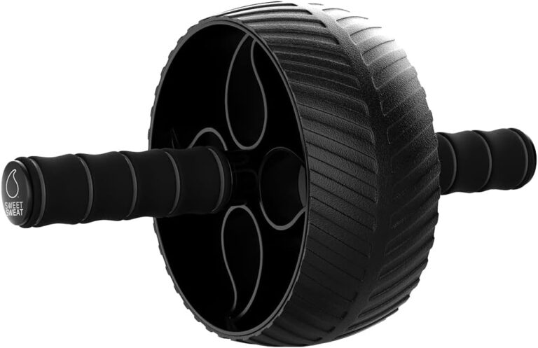 Sports Research Ab Wheel Roller with Knee Pad | Sturdy 3" Wheel for Core Workouts in The Gym or at Home