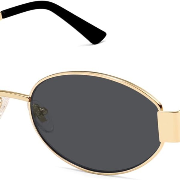 SOJOS Retro Oval Sunglasses for Women Trendy Classic Shades UV400 Protection SJ1256