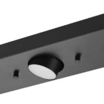 Globe Electric 3-Light Integrated LED Track Lighting, Matte Black, Adjustable Heads, Dimmable, 59941