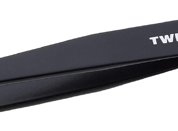 Tweezerman Black Stainless Steel Slant Tweezer - Eyebrow Tweezers for Women and Men