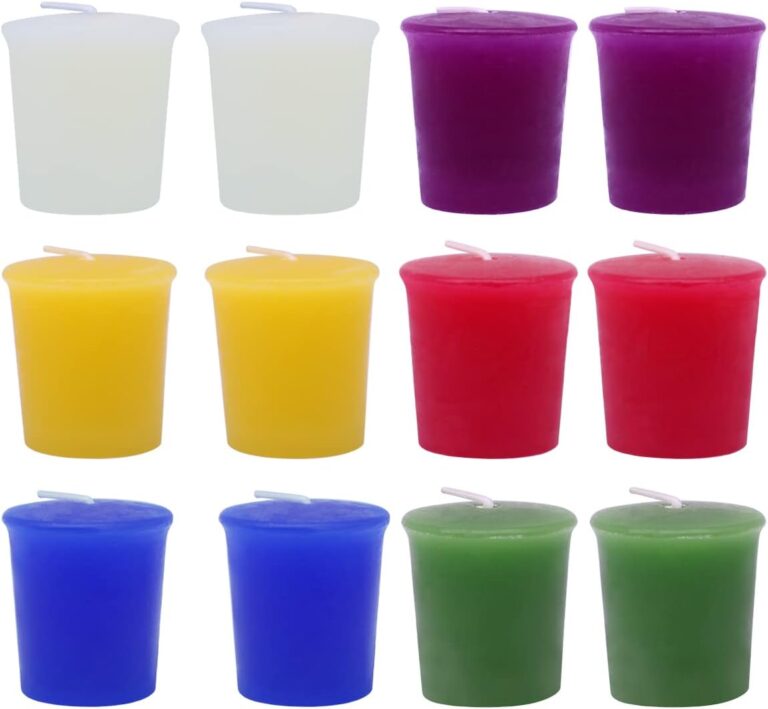 Scented Votive Candles for Home Decoration, 2 Inches Aromatherapy Candle Set with 6 Fragrances - Apple&Cinnamon, Jasmine, Eucalyptus, Lavender, Wolfberry&Blood Orange, Passion Fruit