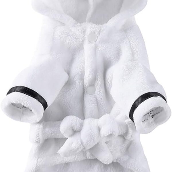 Luxury Soft Flannel Pajamas Puppy Quick Drying Bath Robe Super Absorbent Towel for Small Dogs & Cats