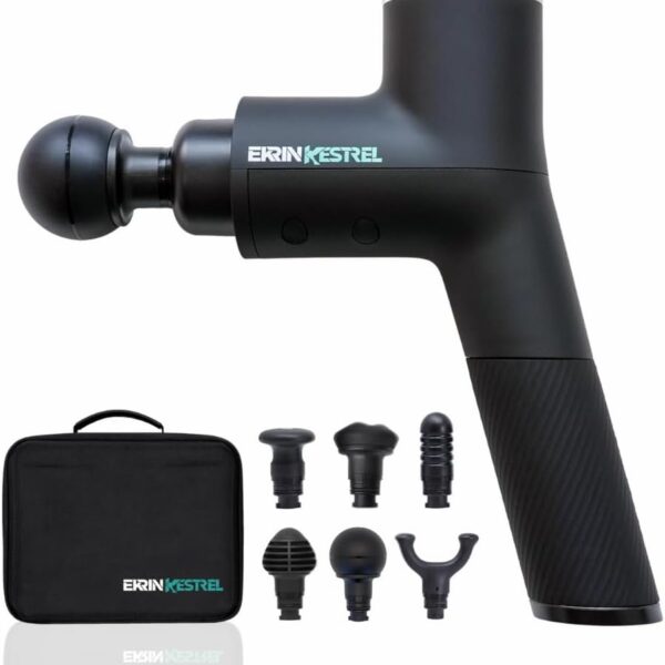 Ekrin Athletics Kestrel Massage Gun: Enhanced Precision & Comfort for Superior Muscle Recovery & Wellness | Relieve Sore Muscles and Stiffness